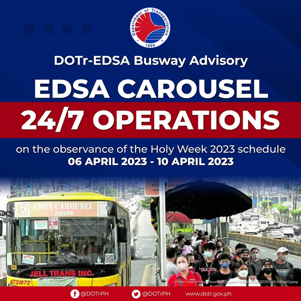 EDSA Busway Stations Operational Holy Week 2023 - PITX Terminal ...